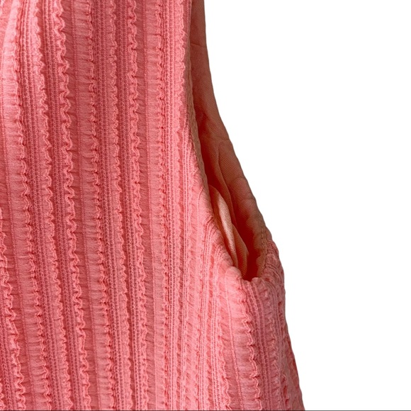 VINTAGE 1970s Algo-Ettes Petite Collection, Bubblegum Pink Dress, Mock Neck - Picture 12 of 13